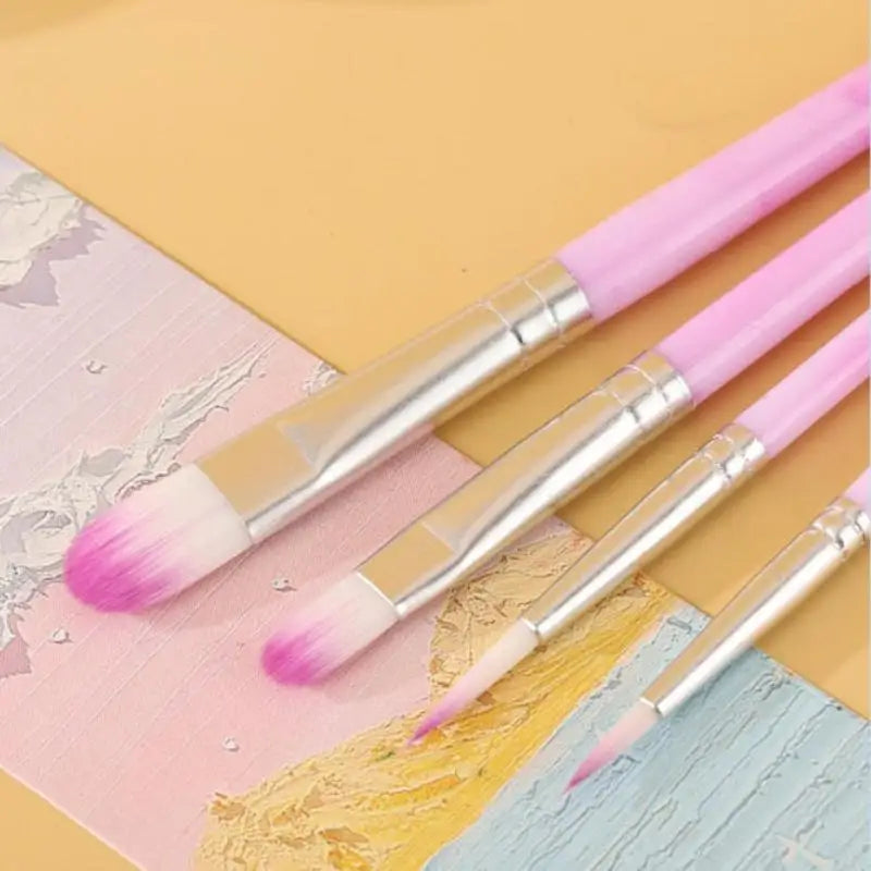 10-Piece Artist Paint Brush Set – Oil, Acrylic & Watercolor Artist Paint Brush Set Babs