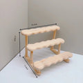 Wooden Display Shelf Riser – Figures, Makeup & Perfume Display Shelf Riser Babs 3 layers