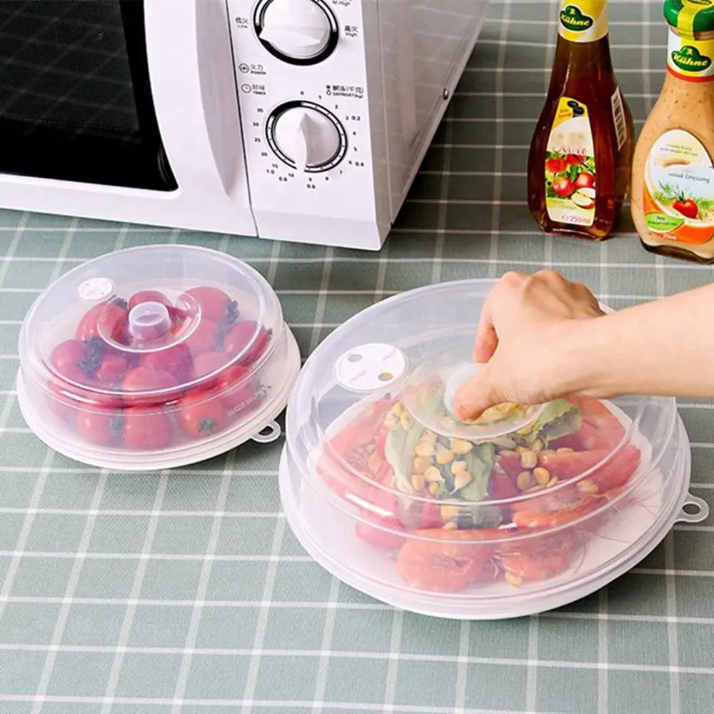 Transparent Stackable Anti-Splatter Food Cover Lid with Steam Vents Food Cover Lid Babs