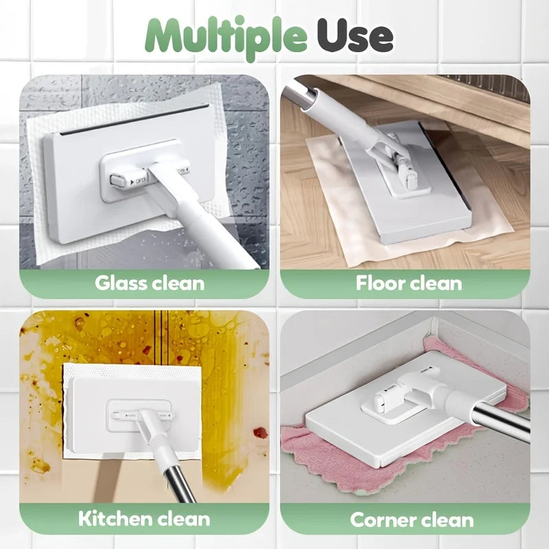 11-Piece Automatic Flat Mop System + 10 Replacement Cloths Flat Mop System Babs