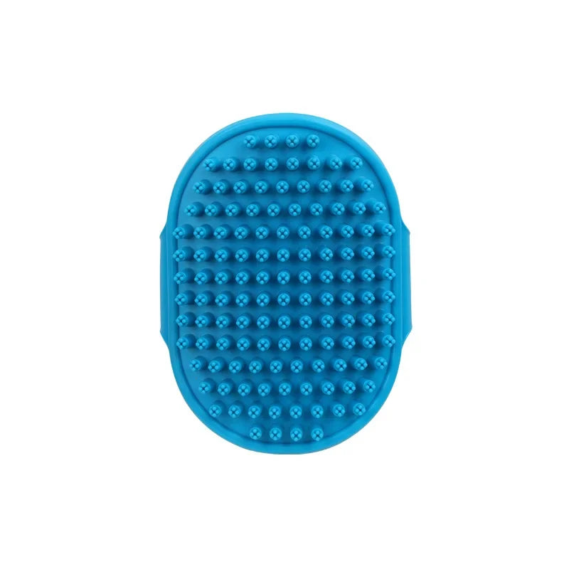 Pet Grooming Rubber Bath Brush – Shedding Comb for Dogs & Cats Pet Grooming Brush Babs Blue