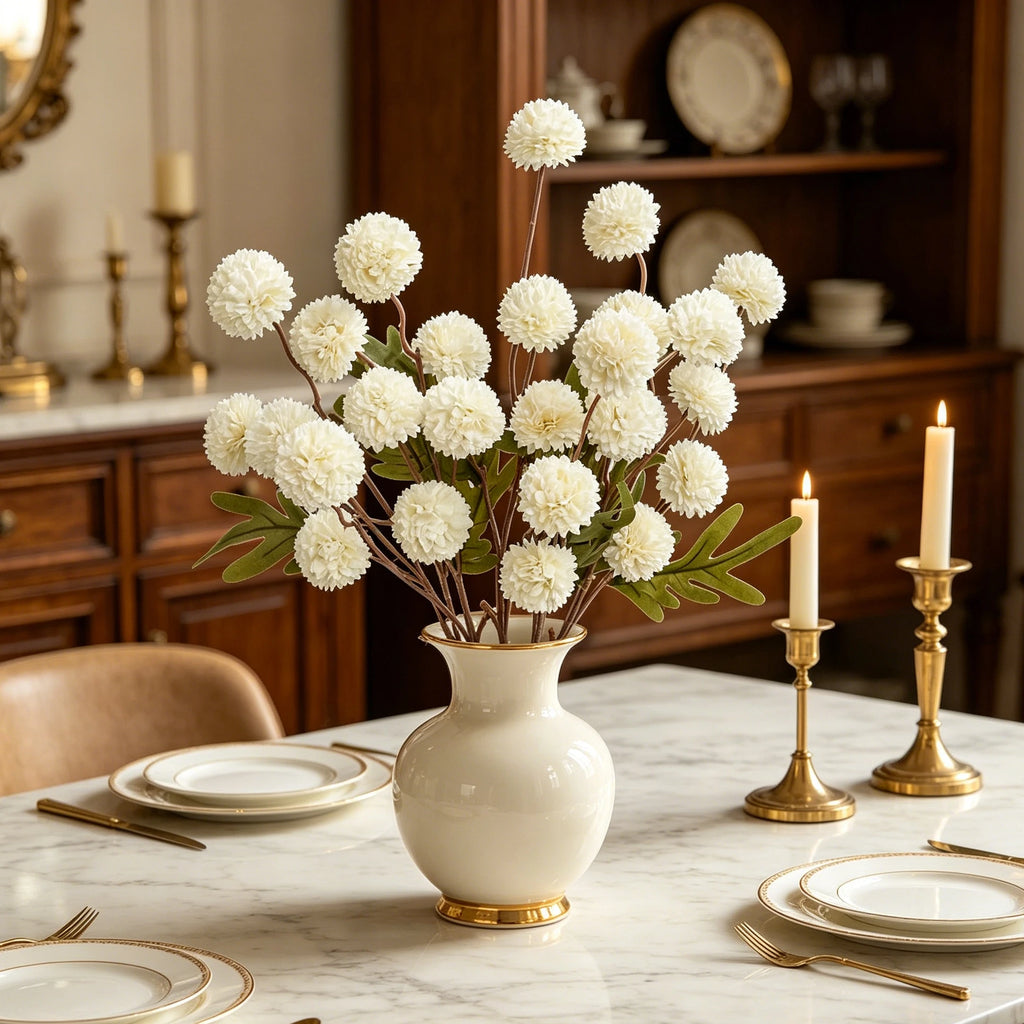 Silk Chrysanthemum Artificial Flowers for Wedding & Home Décor Artificial Silk Flowers Babs