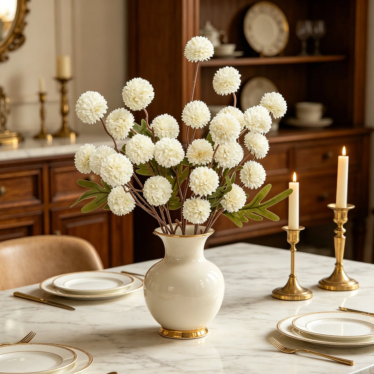 Silk Chrysanthemum Artificial Flowers for Wedding & Home Décor Artificial Silk Flowers Babs