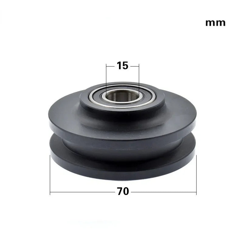 2PCS Barn Door Double Bearing Sliding Pulleys | Door Rollers Sliding Door Pulley Babs