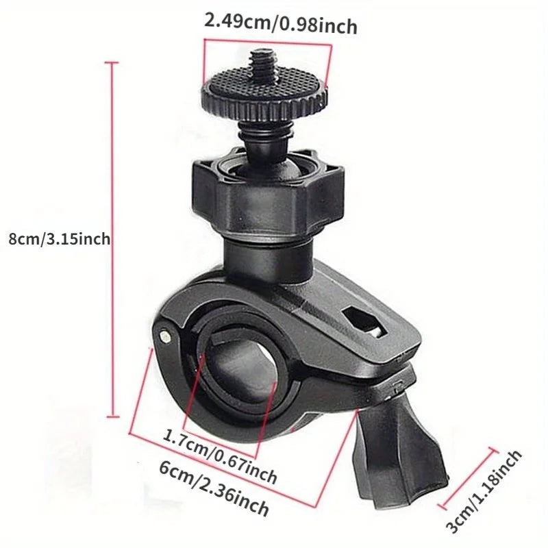 Bike & Motorcycle Handlebar Camera Mount – 360° Rotation Camera Handlebar Mount Babs