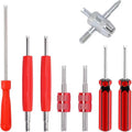 8-Piece Valve Stem Tool Set with Single & Double Core Wrench Tire Repair Tool Set Babs 8PCS