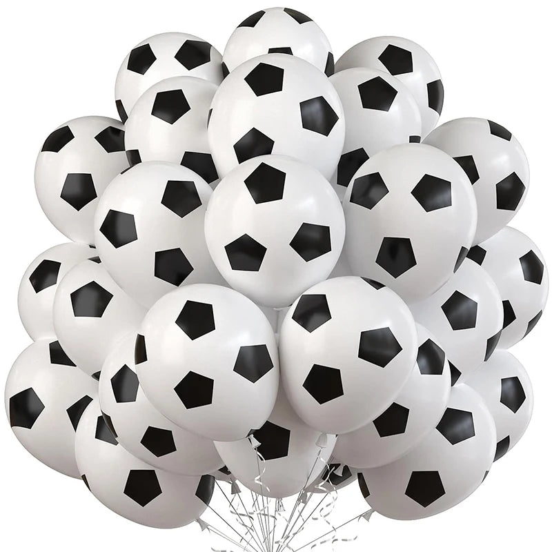 12" Football Soccer Latex Balloons – 20/50pcs Party Decorations Party Balloons Babs Football 20pcs
