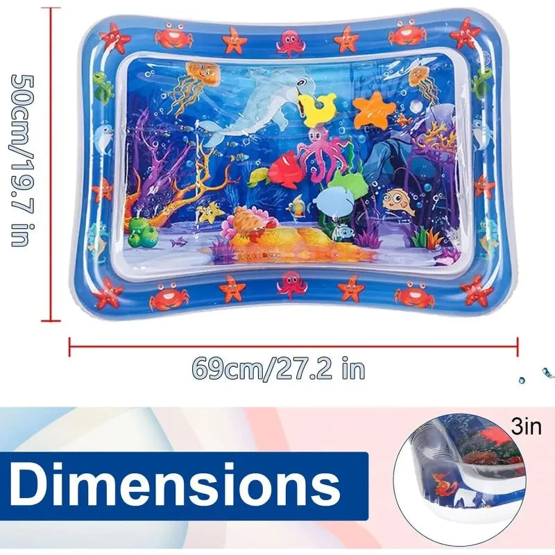 Inflatable Water Play Mat for Cats, Dogs & Babies | PVC Sensory Pet Water Play Mat Babs