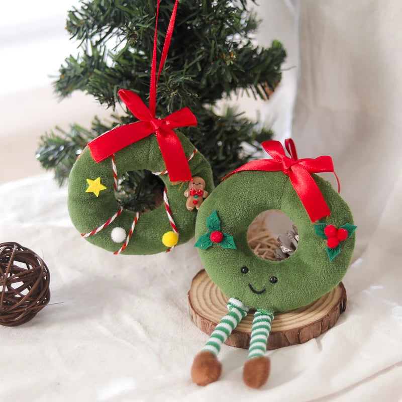 Plush Christmas Tree Ornaments – Round Doll Pendants & Decor Christmas Tree Ornament Babs