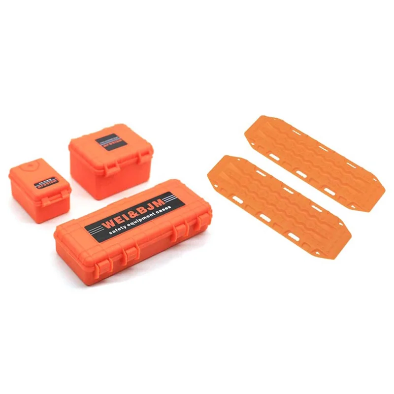 8PCS RC Crawler Decoration Kit – Luggage Net & Shovel 1/10 RC Car Accessories Babs