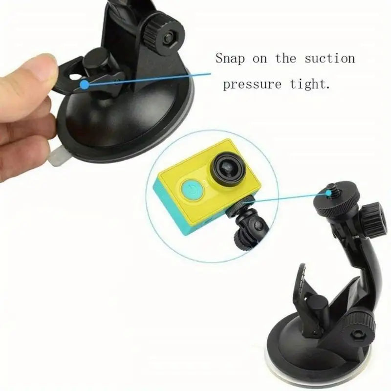 Suction Cup Car Mount for GoPro Hero Action Camera | 180° Action Camera Mount Babs