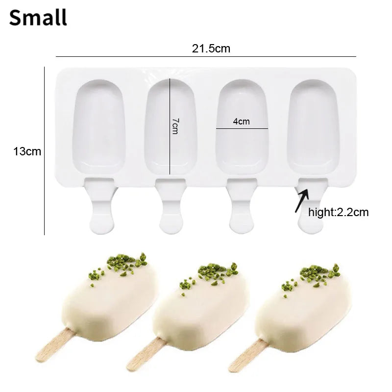 Silicone Popsicle & Ice Cream Mold Tray – DIY Dessert Maker Silicone Dessert Mold Babs Style1