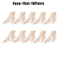 Women's Sheer Ankle Socks Ultra-Thin Crystal Nylon 10-Pack Sheer Ankle Socks Babs Fuse 1Set 10Pairs 5Sets