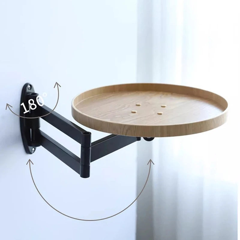 Nordic Minimalist Foldable Round Coffee Table | Wood Side Table Foldable Coffee Table Babs