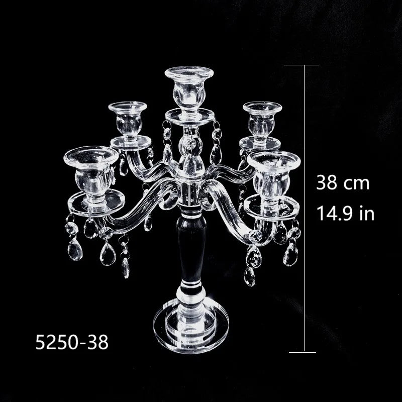Crystal Candlestick Holder – Elegant Luxury Wedding Decor Crystal Candle Holder Babs 5250-38CM