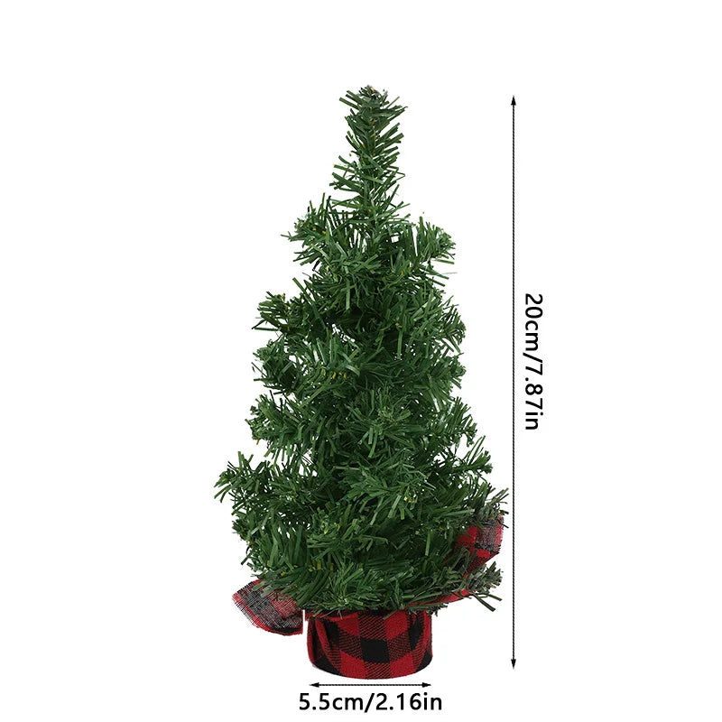 Artificial Mini Christmas Tree 15–30cm Tabletop Pine Decor Mini Christmas Tree Babs