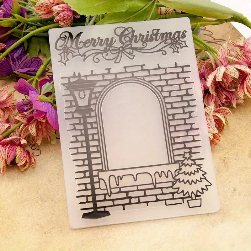 Christmas Embossing Folder for Card Making & Scrapbooking Embossing Folder Babs 1pc