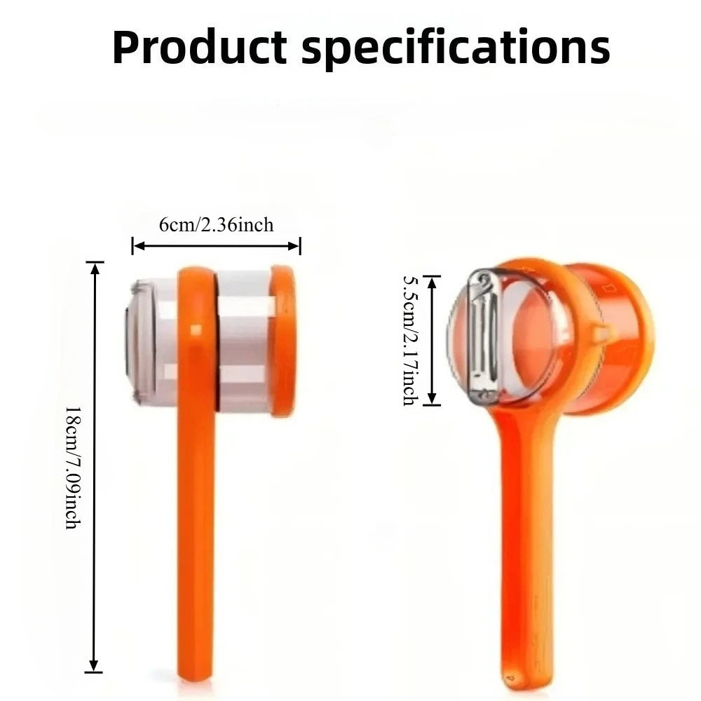 Multi-Function Fruit & Vegetable Peeler with Peel Storage Vegetable Peeler Babs
