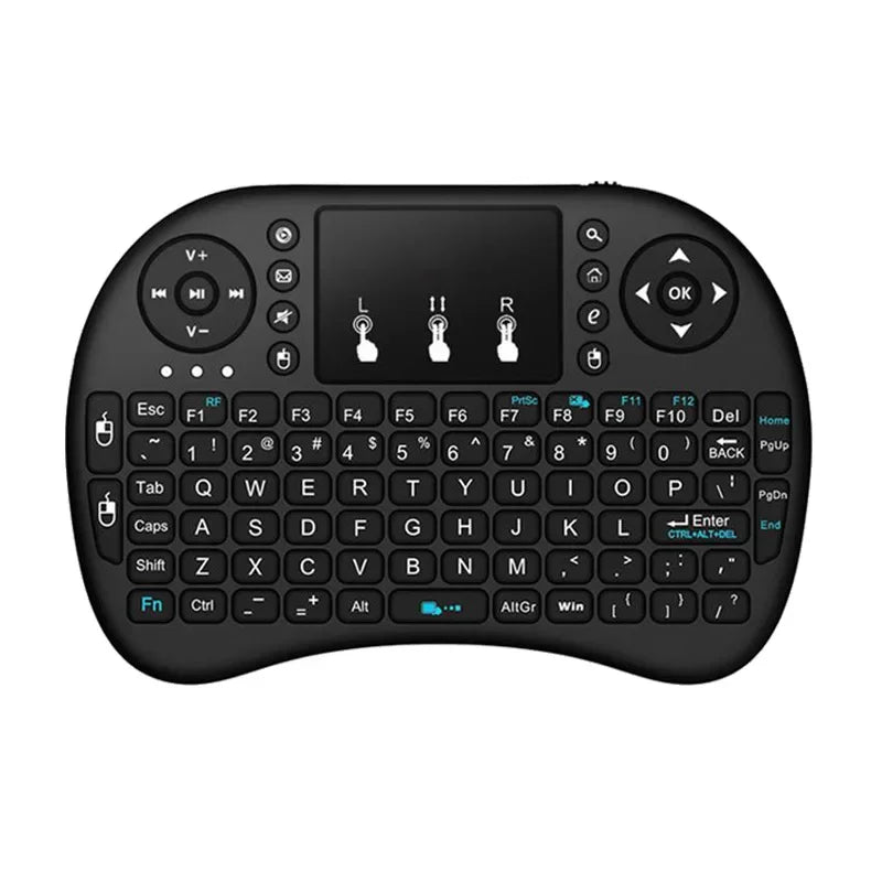 I8 Mini 2.4G Wireless Keyboard with Touchpad & RGB Backlight Wireless Mini Keyboard Babs Lithium No backlight China Mainland