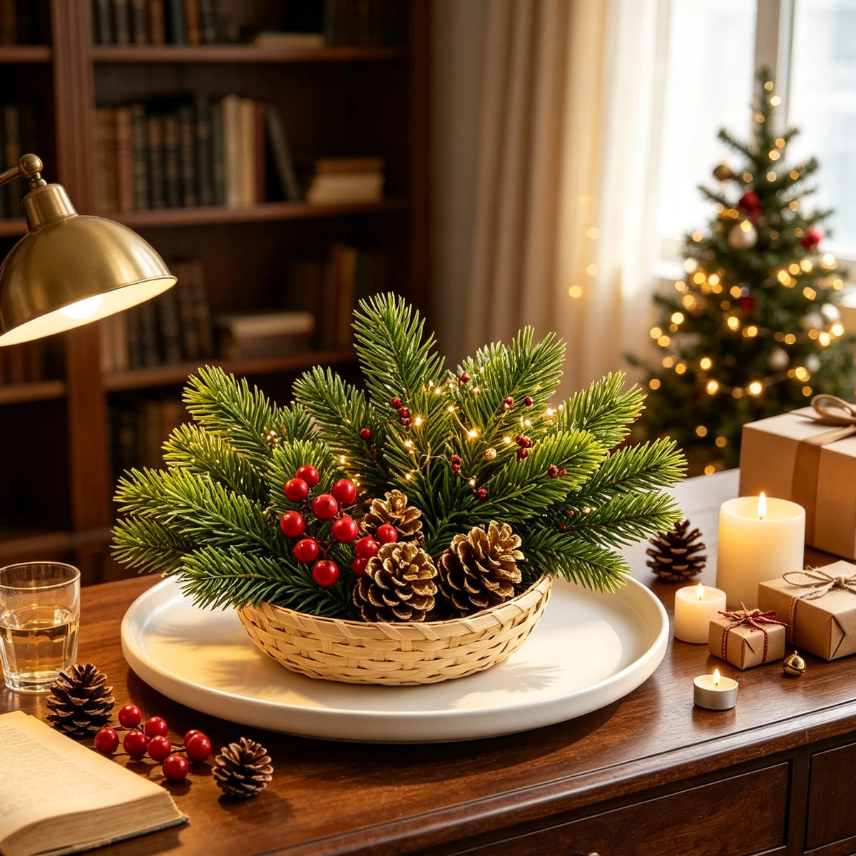 Artificial Pine Needle Sprigs for Christmas & Wedding Decor Artificial Pine Sprigs Babs