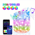 Bluetooth RGBIC Dreamcolor LED Fairy String Lights USB 5m–20m LED Fairy String Lights Babs 20m LED String Light None