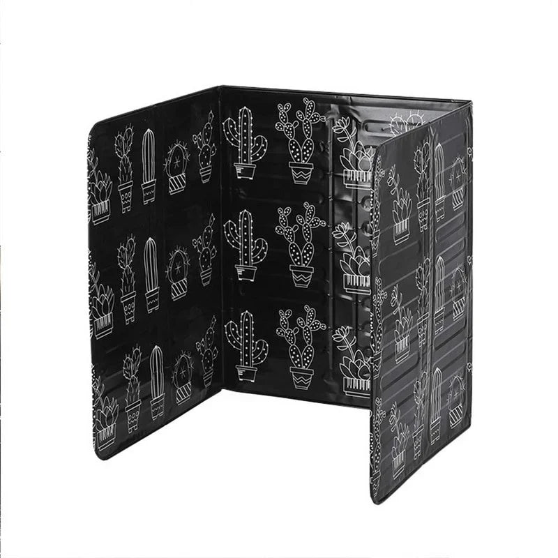 Aluminum Foil Cactus Print Stove Oil Splatter Guard Baffle Stove Splatter Guard Babs