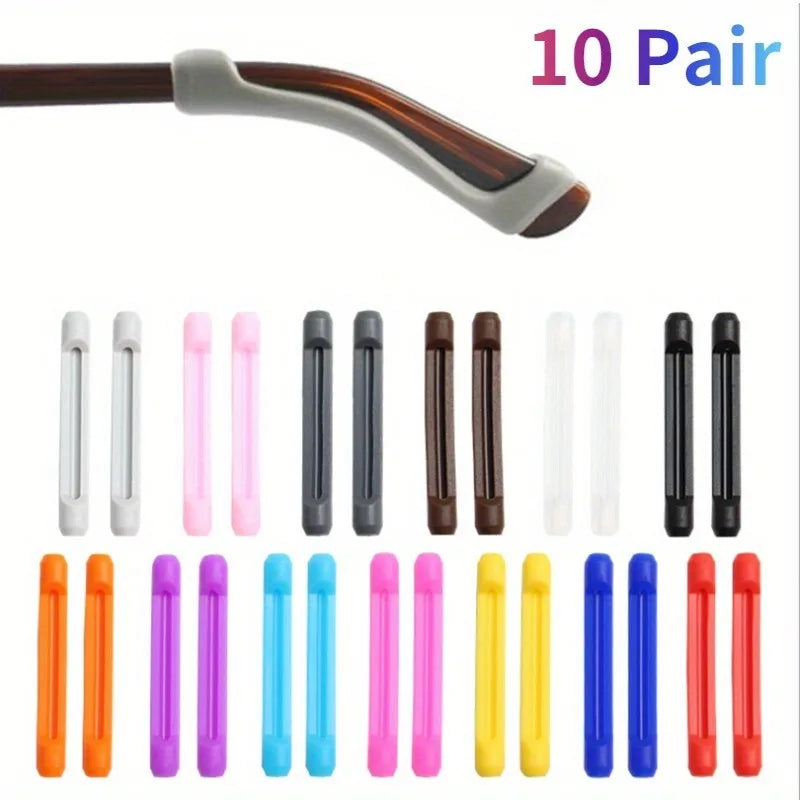 10 Pairs Silicone Anti-Slip Ear Hooks for Eyeglasses Eyeglass Ear Hooks Babs