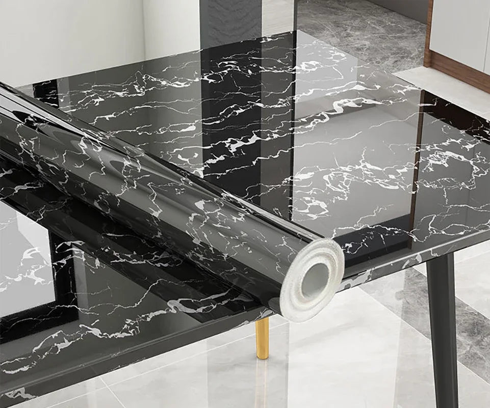 Gray Marble Peel & Stick Wallpaper – Waterproof Vinyl Contact Paper Peel and Stick Wallpaper Babs