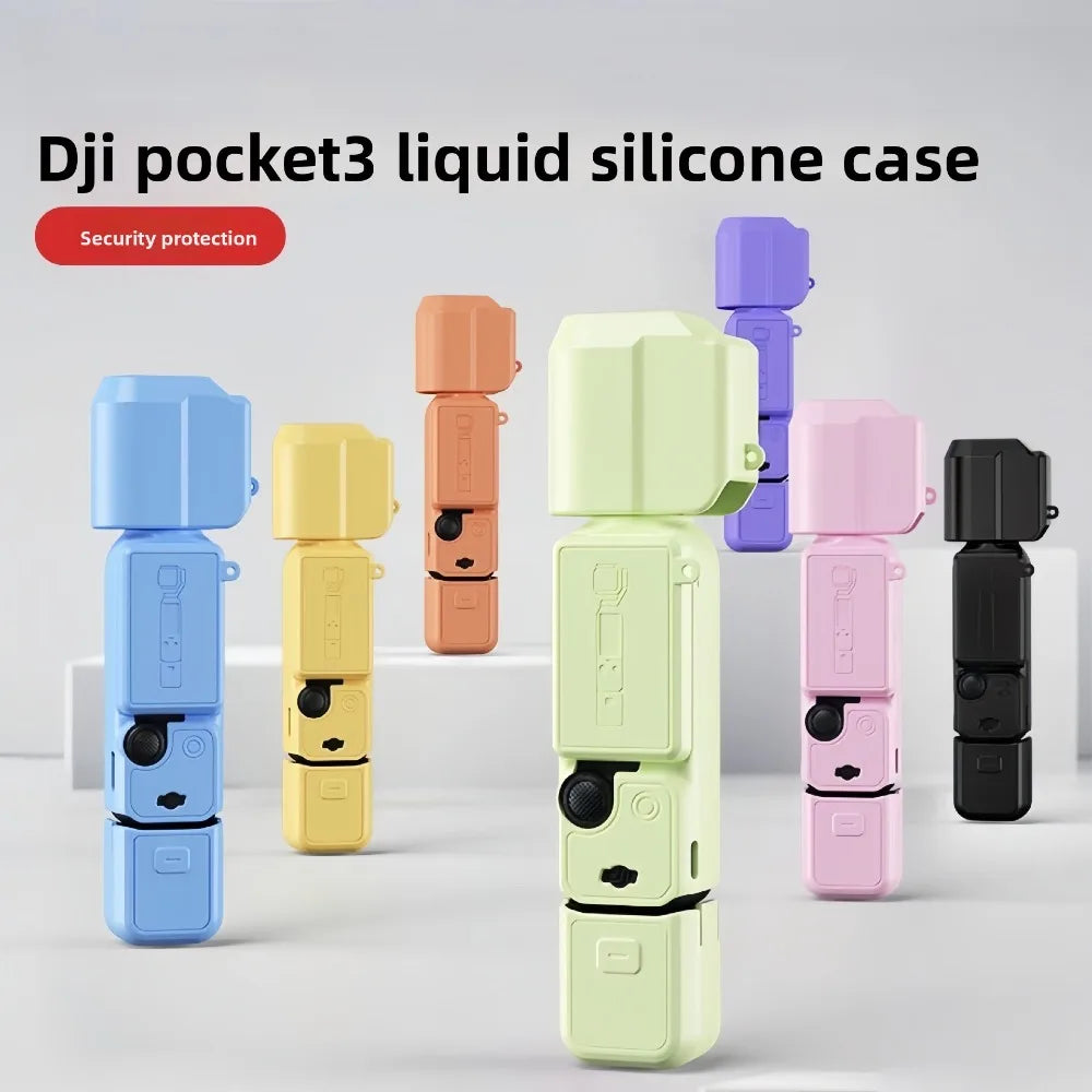 DJI Pocket 3 Silicone Case – Shockproof Protective Cover Gimbal Camera Case Babs