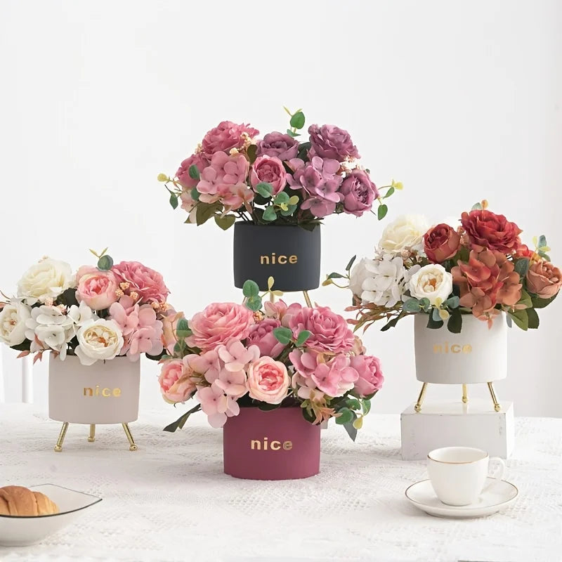 Artificial Silk Rose & Peony Flower – Wedding & Home Décor Artificial Silk Flower Babs