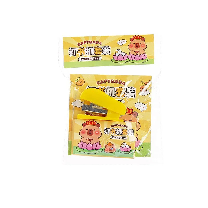 Cute Capybara Mini Stapler Kit – School & Office Supplies Mini Stapler Kit Babs