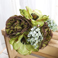 2Pcs Silk Artificial Peony Flowers for Wedding & Home Décor Artificial Flowers Babs Green