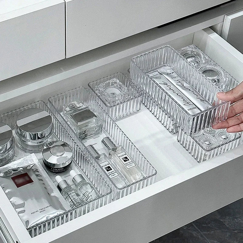 Stackable Clear Acrylic Drawer Organizer Trays – 4 Sizes Drawer Organizer Trays Babs