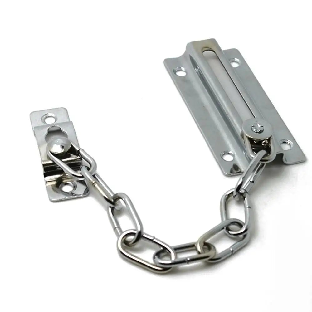 Steel Door Chain Bolt Lock Set – DIY Sliding Safety Guard Door Chain Lock Babs