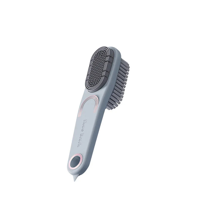 Double-Sided Rubber Shoe Brush – Soft Bristles & Waterproof Shoe Cleaning Brush Babs Gray