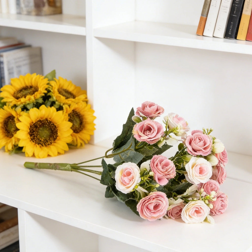 Artificial Silk Rose Bouquet – Wedding & Home Décor Artificial Silk Flowers Babs