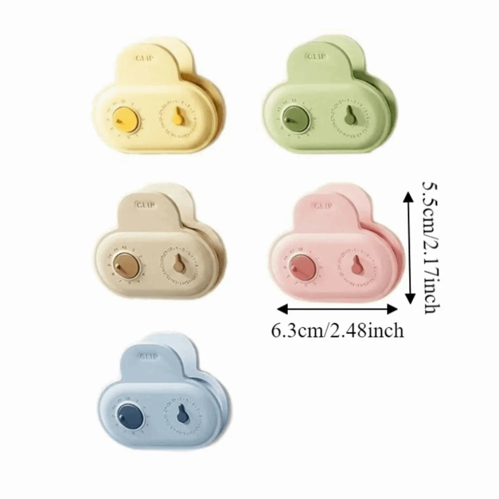 Magnetic Food Sealing Clips with Date Dial – Set of 5 Food Sealing Clips Babs