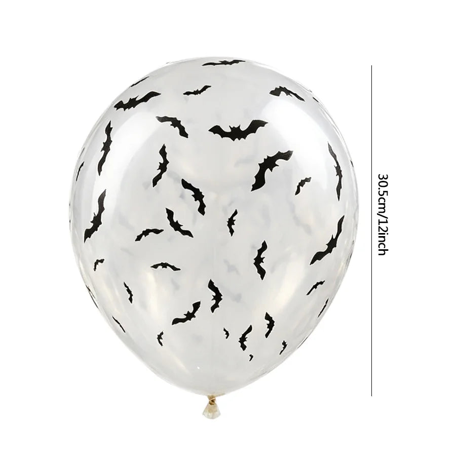 10pcs Halloween Bat Latex Balloons 12" Party Decorations Halloween Party Balloons Babs