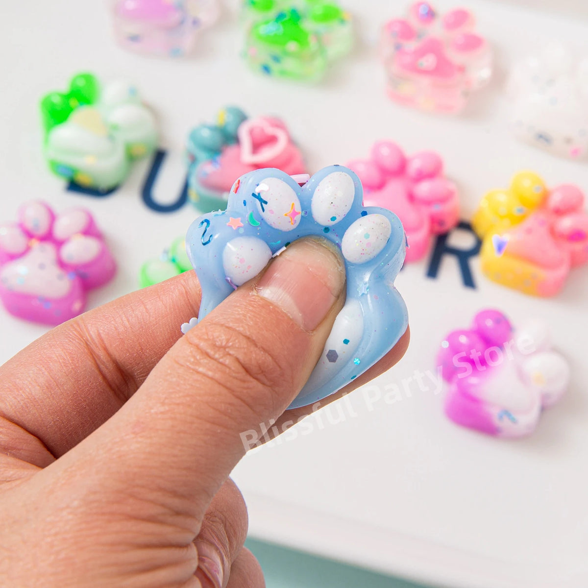 Mini Cat Claw Squishy Fidget Toys – Kids Party Favors & Gifts Squishy Fidget Toy Babs