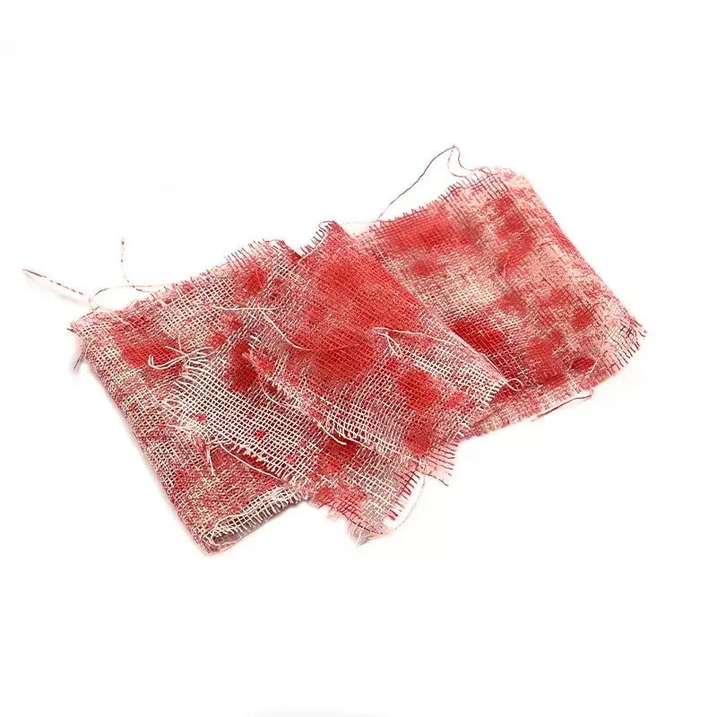 Bloody Gauze Strip Roll & Caution Tape – Halloween Decor Prop Halloween Decoration Babs