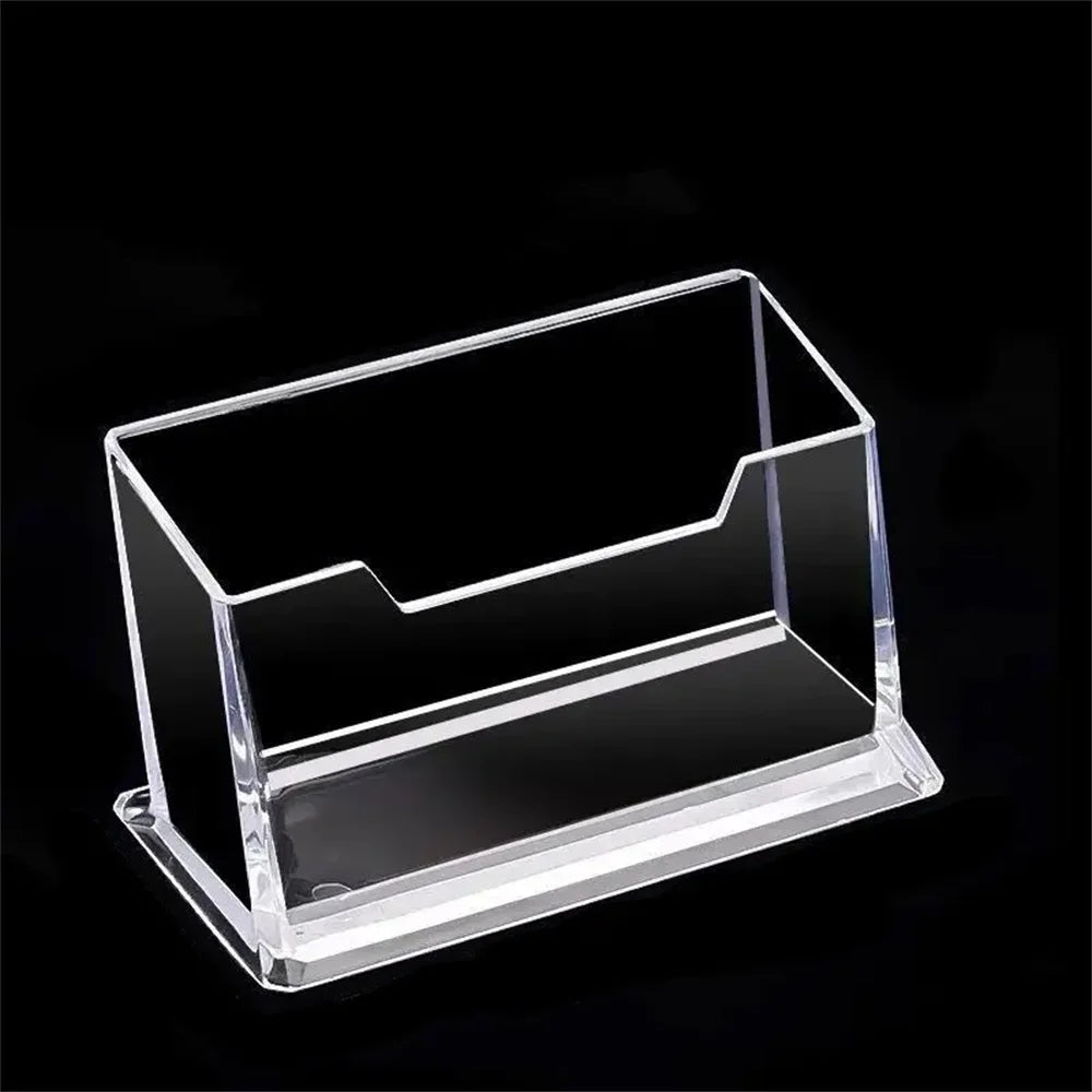 Transparent Acrylic Desktop Business Card Holder Display Stand Business Card Holder Babs Clear