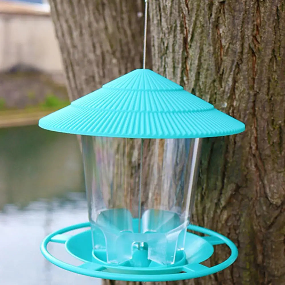 Waterproof Hanging Wild Bird Feeder – 700ml Outdoor Station Hanging Bird Feeder Babs Green