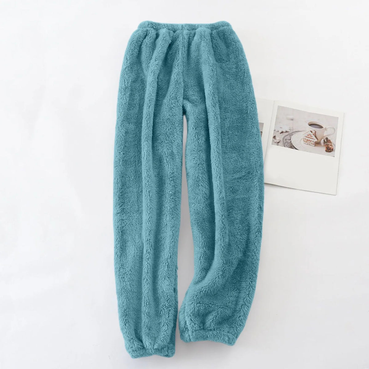 Women's Velvet Pajama Pants – Warm Elastic Waist Lounge Trousers Pajama Lounge Pants Babs