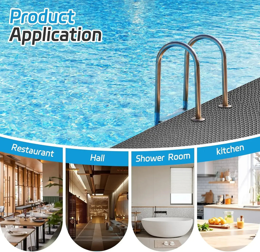 Non-Slip PVC Floor Mat – Waterproof & Quick-Drain for Bath/Kitchen Non-Slip Floor Mat Babs
