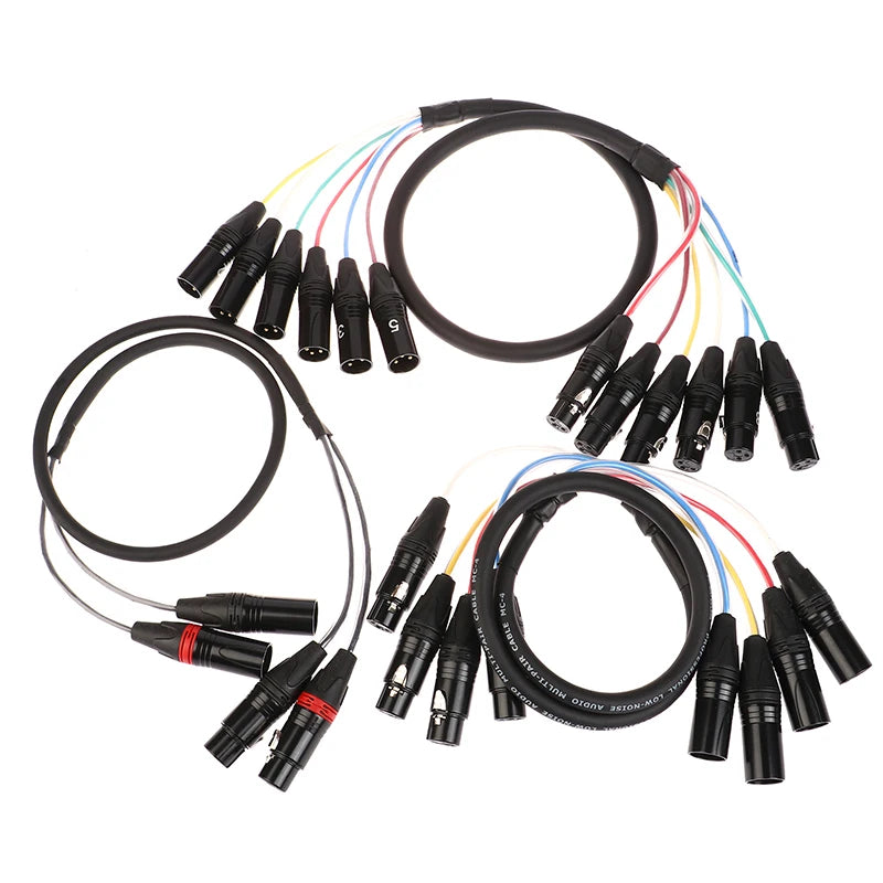 3-Pin XLR Male to Female Balanced Audio Cable 1M | HUXUAN XLR Audio Cable Babs