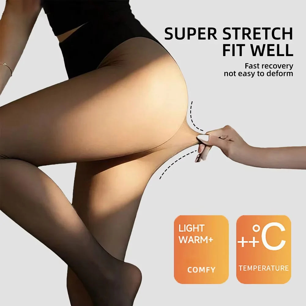 Women's Fleece Lined Thermal Tights – Warm Winter Leggings Thermal Fleece Tights Babs