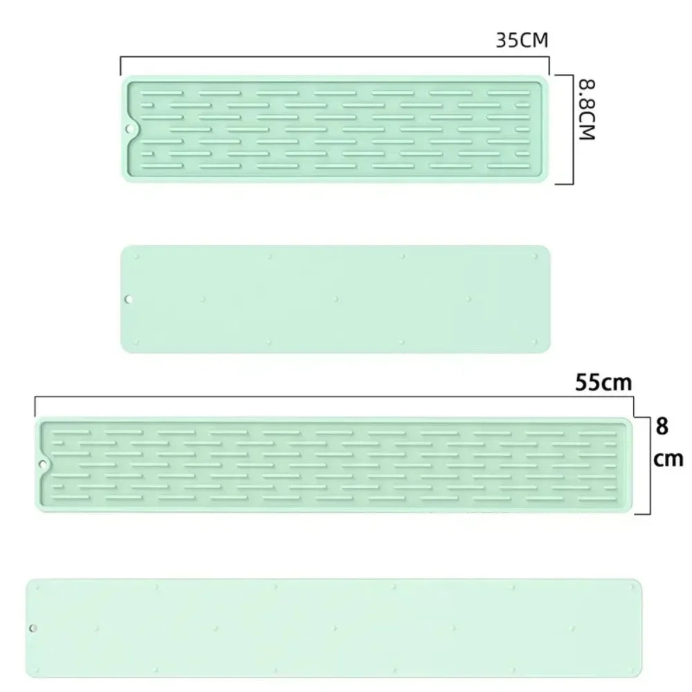 HOMEFISH Silicone Sink Drainer Mat – Anti-Slip Kitchen Drain Pad Silicone Drain Mat Babs