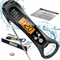 Instant Read Meat Thermometer – Digital, Backlit, Magnetic Digital Meat Thermometer Babs black
