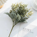 Artificial Eucalyptus Bouquet | Plastic Floral Home & Wedding Decor Artificial Floral Stems Babs light green 1 piece