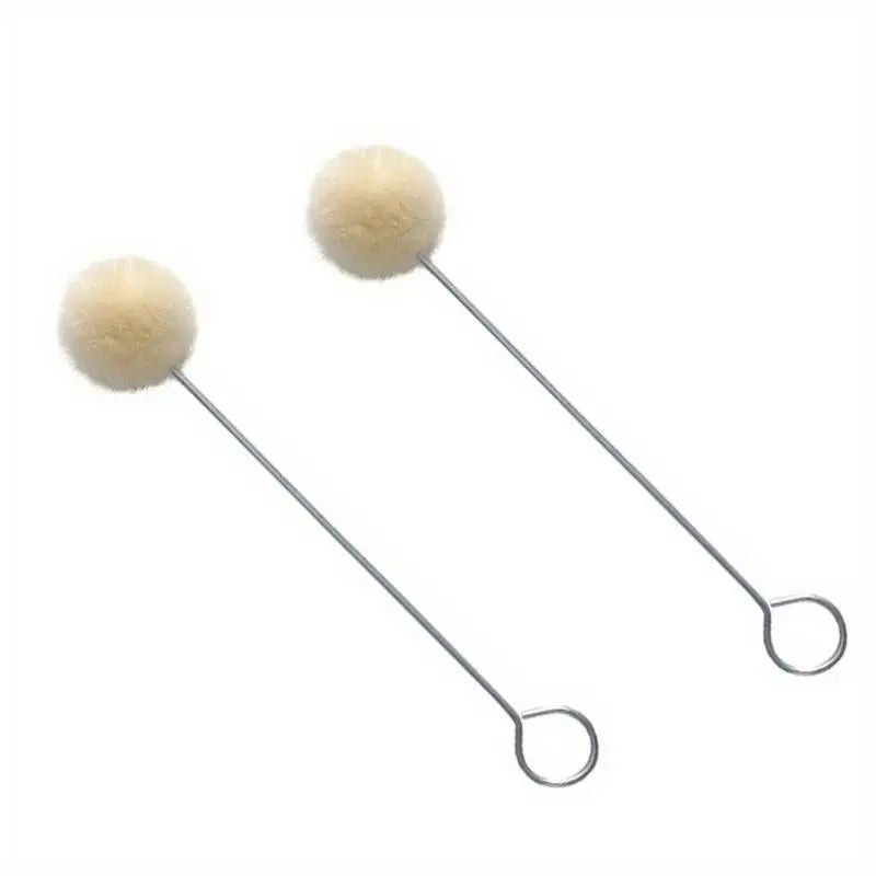 100Pcs Wool Daubers Ball Brush – DIY Leather Dye Applicator Leather Craft Daubers Babs